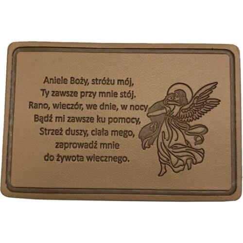 Customized Foiled Logo Round Pu Leather Labels Brand Logo Stitched Label Custom Embossed Name Sewing Leather Tag For Clothing