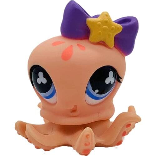 LPS rare cute pet shop old animal toy standing original kitten puppy collection figures toys for children