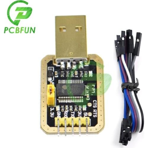 1 set PL2303 Module USB to TTL Converter USB to Serial Port Adapter with MCU Upgrade Download Line Wire Brush Plate for Arduino