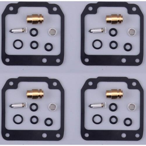 4Sets Motorcycle Carburetor Carb Repair Rebuild Kit Fit for Yamaha FZ600 FZ600S/SC FZ600T/TC YX600 Radian YX600W/WC YX600A/AC