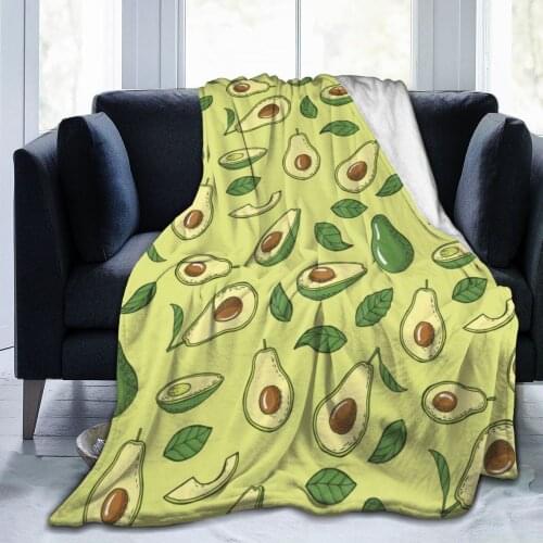 Avocado soft flannel blanket sofa bedding childrens bed sheet down quilt cover sofa bedroom decoration children and adults