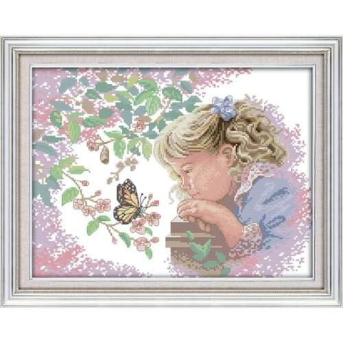 Joy Sunday character pattern DIY handicraft cross stitch home decoration handmade kit printed on DMC Canvas 11&14CT embroidery