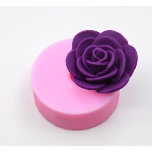 New 3D Soap Mold Wedding Decoration Rose Fondant Cake Silicone Mold DIY Chocolate&birthday Cake Baking Tool Cake Decorating Tool