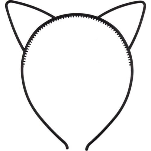 Kids black cat ears head bands fashion Lady Girl Hairband Sexy Self Headband Baby birthday party Hair Accessories for Women hoop