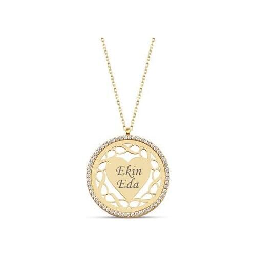 Sterling silver Heart Plate Is Necklace