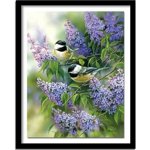 Nabi 5D DIY Full Square/round Diamond Art Painting Flowers and birds Embroidery Cross Stitch Rhinestone Mosaic Home Decor