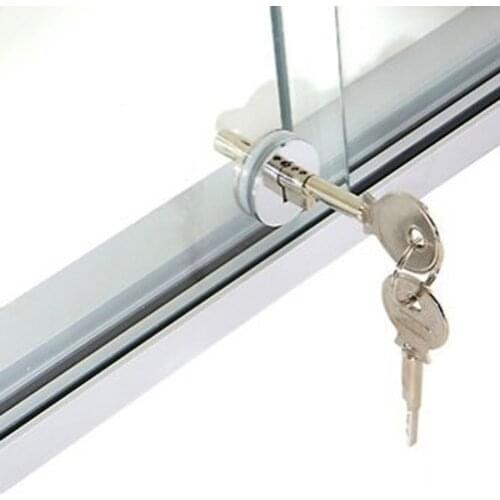 Sliding Glass Showcase Lock Cabinet Display Showcase Drawer Case Sliding Glass Push Door Ratchet Lock All Keyed Alike