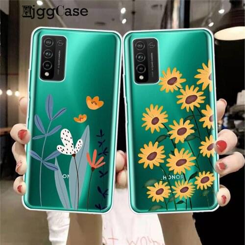 Luxury colorful Flower Phone Case For Huawei Honor 9 10 20 30 Lite Pro 10i 30i 8C 8X 9X 10X Lite Clear Soft Silicone Back Cover