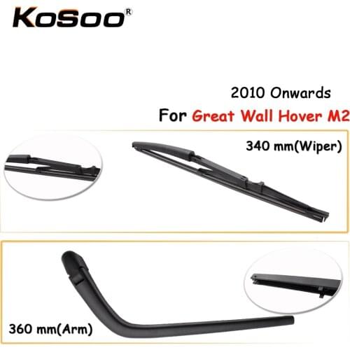 KOSOO Auto Rear Wiper Blade For Great Wall Hover M2,340mm 2010 Onwards Rear Windshield Wiper Blades Arm Car Accessories Styling