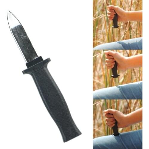 Joke Magic Plastic Retractable Knife Halloween Props Toy Slide Dagger Trick #HC6U# Drop shipping