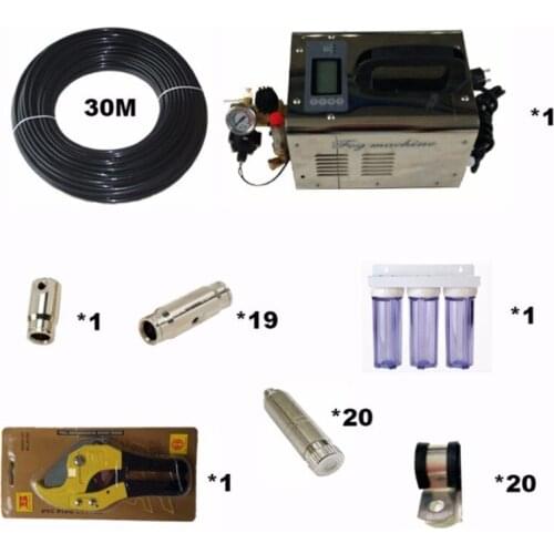 Watering & Irrigation Sprayers Misting System High Pressure 1LPM 60bars Fog System ( whole set)