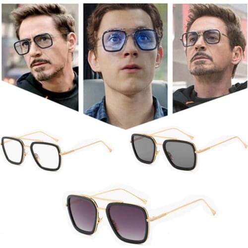Sunglasses Cosplay Movie Peter Parker Driver Shades Male Vintage Square Sun Glasses Shades Female Cosplay Prop Accessories Gift