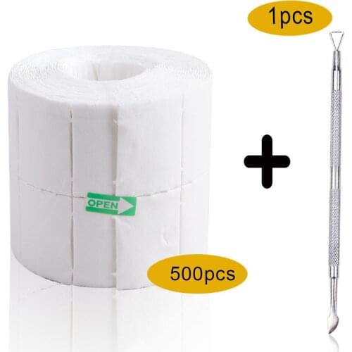 Remover Gel Polish Remover 300/500Pcs Lint-Free Wipes For Manicure 1Pc Nail Remover Culticle Pusher For Nails Removing Gel Tools
