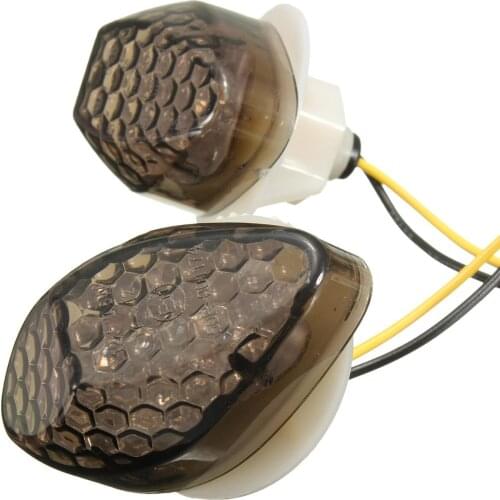 Pair 12V 5.4W LED Front or Rear Turn signal Indicator Yellow Light For Honda CBR600RR 03-12 CBR1000RR 2004 2005 2006 2007