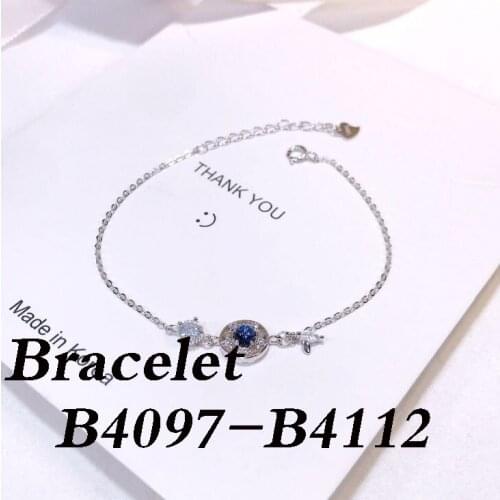 High quality S925 Bracelet B4097 B4098 B4099 B4100 B4101 B4102 B4103 B4104 B4105 B4106 B4107 B4108 B4109 B4110 B4112