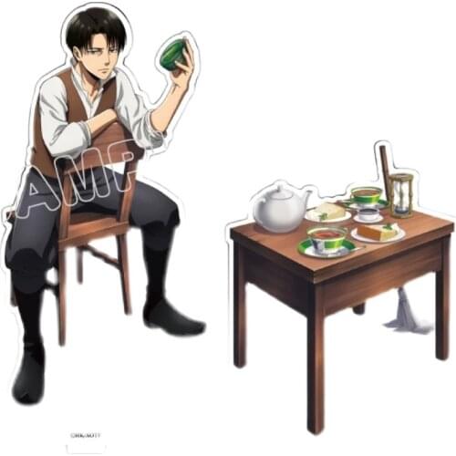 Japan Anime Attack on Titan Eren Jaeger Acrylic BL Stand Figure Model Desktop Cartoon Table Decor Collection Student Cosplay