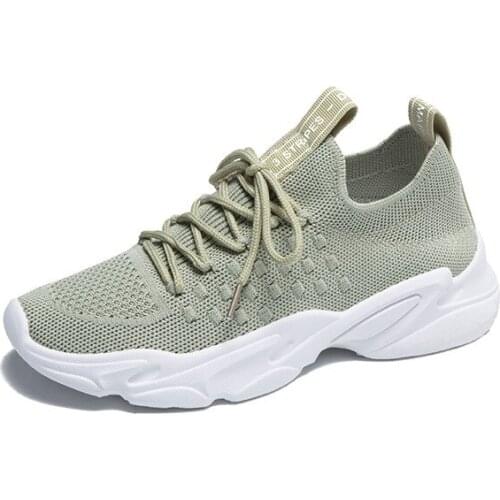 2021 New Spring Summer Womens Running Shoes Breathable Lightweight Hollow Student Outdoor Sports Shoes Female Street Shooting