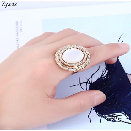 1pcs Fashion adjustable index finger ring opening cat eye ring