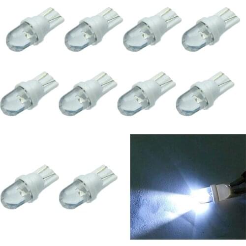 10Pcs 12V 5W 194 6500K 158 168 Car Auto Interior Light Ceiling Reading Lamp