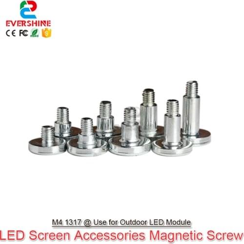 100Pcs/Lot Magnet Screw Thread M4 1317 Magnetic Column Cylinder For P4 P5 P6 P8 P10 Outdoor Led Display Screen Module Matrix