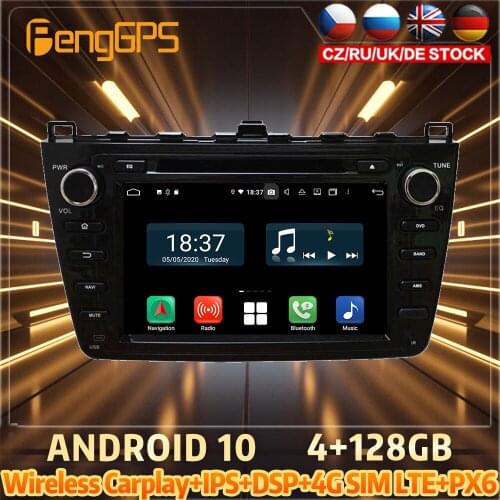 128G Android10 PX6 DSP For MAZDA 6 2008 2009 2012 Car DVD GPS Navigation Auto Radio Stereo Video Multifunction CarPlay HeadUnit