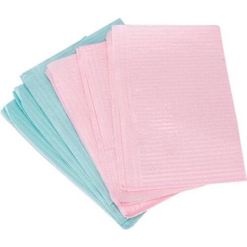 250pcs Dental Disposable Towel Tattoo Cloth Paper Cleaning Pad Waterproof Medical Paper Table Dental Bibs