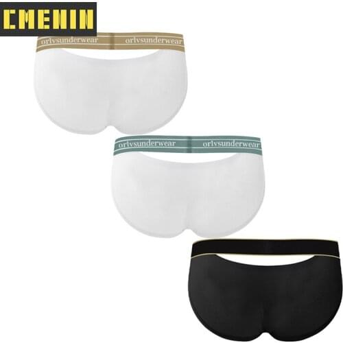3PCS Fashion Cotton Low waist Mens Briefs Underwear Shorts Solid Male Underwear Sexy Gay Men Underwear Bikini Men Briefs Funny