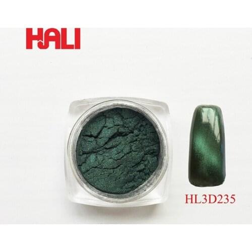 3D magnetic pigment,3D color powder,3D effect pigment powder for DIY decorations,1lot=10gram HL3D235 dark green, free shipping