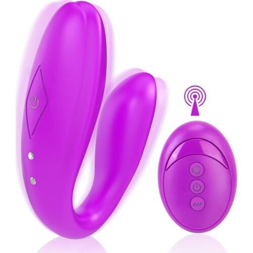 Wireless Remote Control U Shape Clitoris Vibrators Dual Motor Sex Toy For Woman G Spot Vibrator Silicone Stimulator 10 Frequency