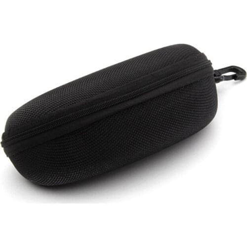 Big Black Zipper Case for Sunglasses Box Eyewear Package Eye Sun Glasses Zip Bag Pouch