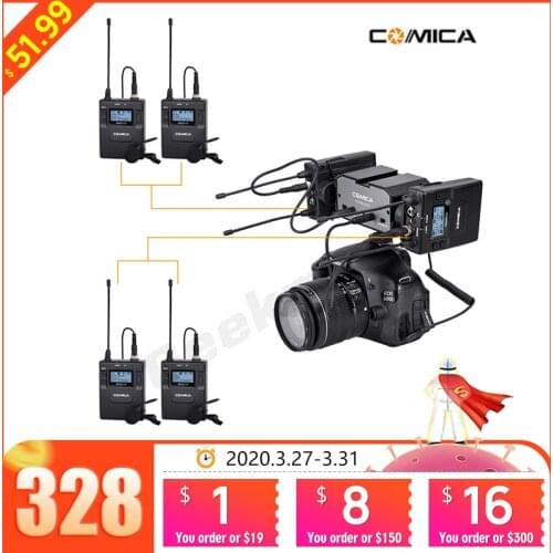 Comica CVM-AX1 Audio Mixer Adapter Universal Dual Channels Microphone Amplifier Audio Mixer 3.5mm Port for Canon Nikon DSLR