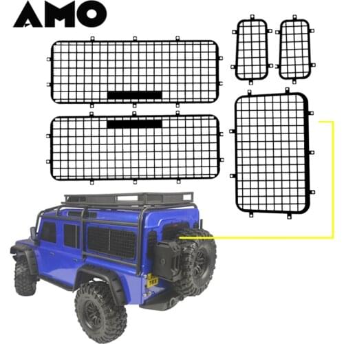 RC Model Car Parts TRX 4 T4 Metal Window Mesh Protective Net 1/10 Crawler Cars 1/10 TRX-4 TRX4 Upgrade Refit Accessories
