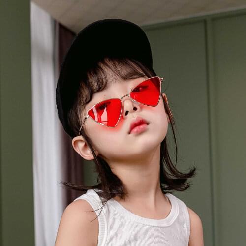 Running volume childrens New triangle sunglasses metal frame glasses sunglasses dxb033 personalized Street camera glasses