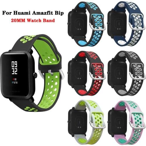 For Amazfit Bip U Strap Silicone Watch Bracelet for Xiaomi Huami Amazfit Bip Youth Lite/Bip 1S/GTS Watch Band Accessories