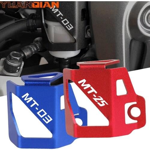 For YAMAHA MT03 MT 03 MT25 MT-25 2015-2021 2020 2019 2018 2017 Motorcycle Rear Brake Fluid Reservoir Cap Cover Guard Protector