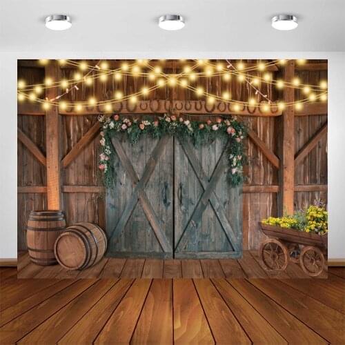 Photophone for Photography Backgrounds Wood House Baby Shower Wedding Lights for Photo Studio Photographic Backdrop Photocall