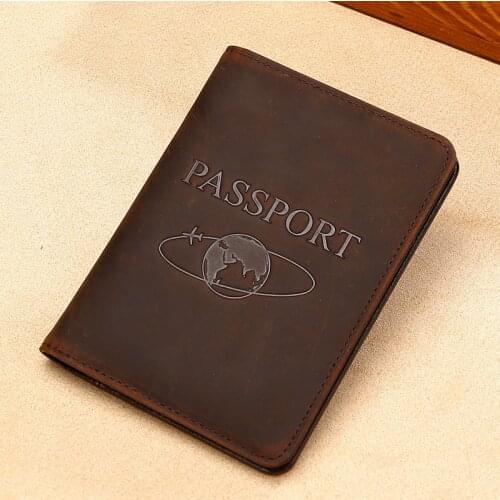 Leather Passport Cover Multifunction Travel Wallet Rfid Protective Covers for Passports Multi Card Slots Passport Wallet