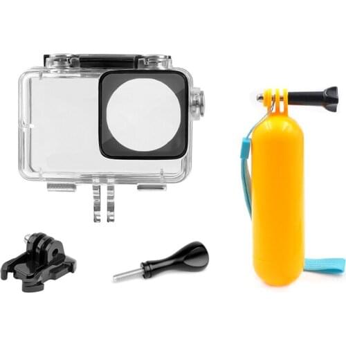 Osmo cation camera waterproof housing case 60M diving cover with Buoyancy rod selfie stick for dji osmo action camera Accessorie