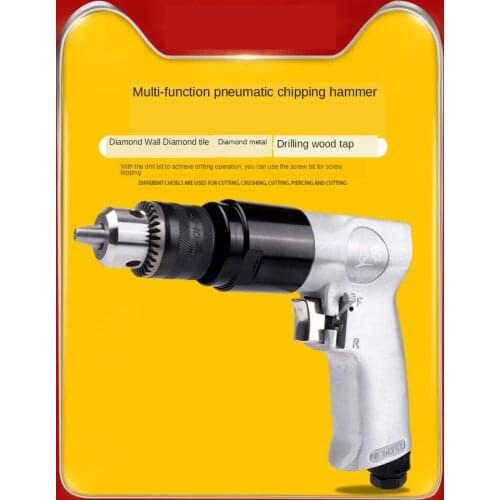Drilling Reversible Air Drill Professional Pneumatic Tools 3/8" High-speed Rotation For Hole Drilling For Hand-held Operation