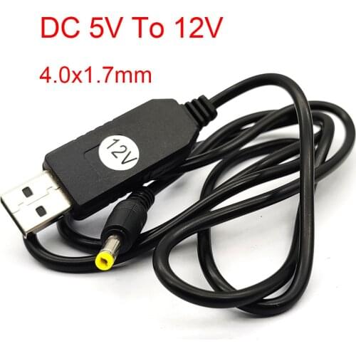 USB Power Boost Line DC 5V To 12V/9V Step UP Module USB Converter Adapter Cable 1.7x4.0mm/2,1x5.5mm Plug