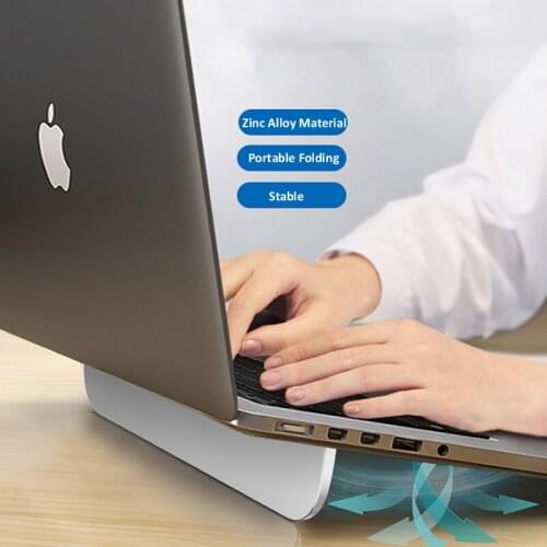 HKXA Laptop Stand for MacBook Air Pro Adjustable Aluminum Bracket Laptop Riser Foldable Portable Notebook Stand for 11/13/17Inch