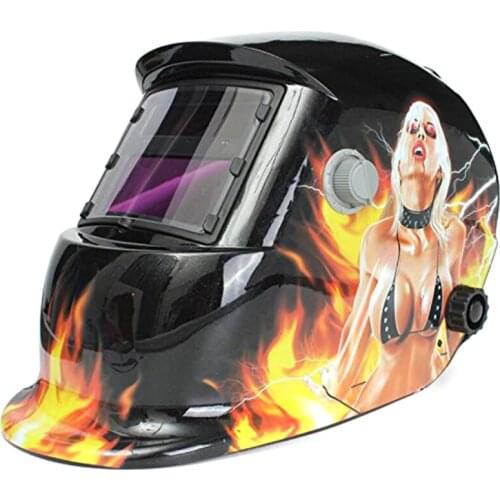 Welding Mask Hood Welding Helmet Solar Automatic(Solar Power for Recharge) Face Protection (Sexy Beauty)