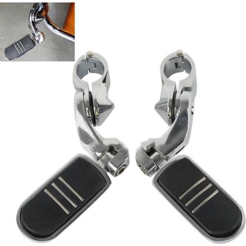 Universal 32mm 1 1/4" Highway Engine Guards Foot Peg/ Peg Mounting For Suzuki Yamaha Kawasaki