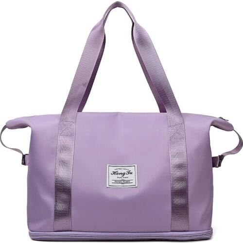 Unisex Large Capacity Double-layer Travel Bag Men Women Oxford Cloth Portable Handbag Outdoor Leisure Fitness Yoga Bag