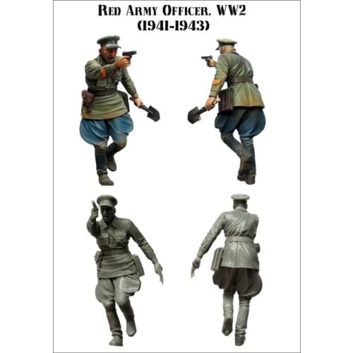 1/35 Resin Figures Model Kit-C200 WW2 RED ARMY OFFICER Unassembled unpainted