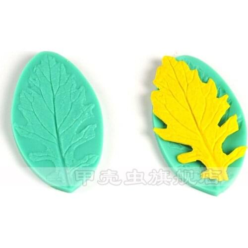 1pcs Patisserie reposteria Bakery Leaf Silicone Cake Mold Sugar Fondant Cupcake Decor Tools Pastry Chocolate Paste Gum Mat Mould