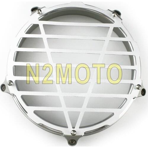 1 X Motorcycle 7" Headlight Headlamp Bezel Trim Cover Silver Aluminum Guards For BMW BMW R nine T 14-19 R Nine T Scrambler 14-17