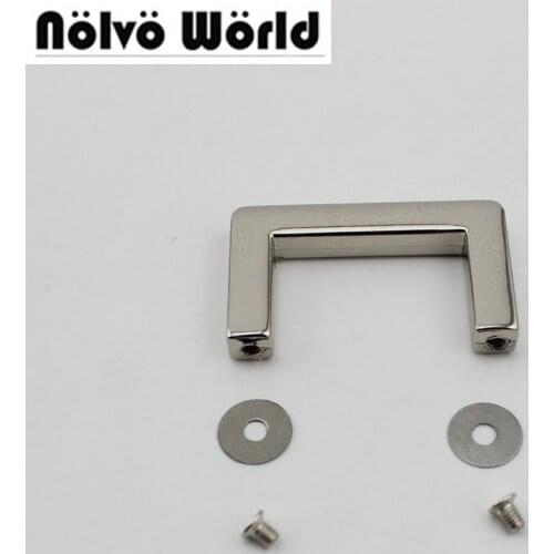 30pcs 10pcs NEW Inner 27mm Square edge u ring bags metal hanger alloy for handbags connector accessory DIY