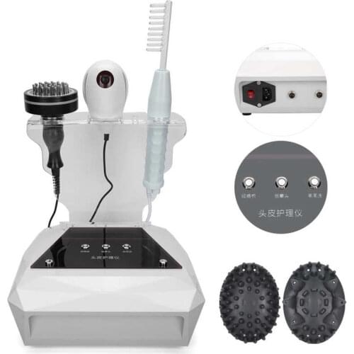 Scalp Care Machine Head Massage Micro-Current Anti-Hair Loss Instrument Meridional Hyperthermia Comb Alloy Magnetic Head Device