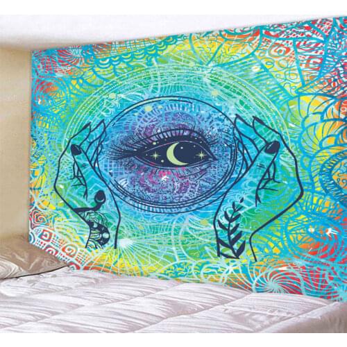 Mandala Sun God Tapestry Sham Witchcraft Wall Tapestry Nordic Sun Moon Tapestry Bedroom Decoration Tapestry